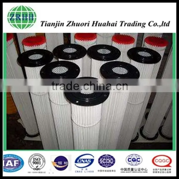 Pleated Fiberglass Elements used for All kinds of gas, dust and other testing instruments