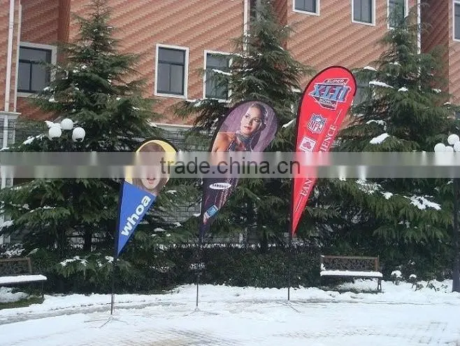Custom outdoor advertising flag,beach flag for display