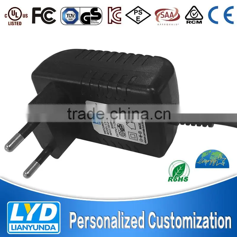 Safety standard power adapter 12V 1A for Digital communication