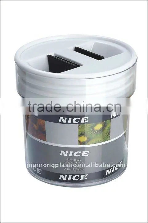 plastic material airtight canister