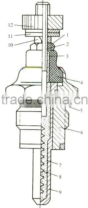 24 v flame preheating glow plug