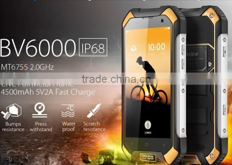 Original blackview bv6000 rugged phone 4g lte waterproof rugged phone 4.7inch 3gb ram 32gb rom bv6000 android 6.0 smartphone.