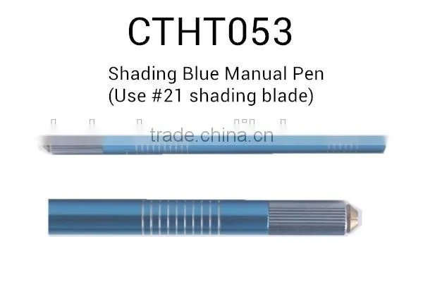 Permanent Makeup Microblading Use #21 Round Shading blade Eyebrow Tattoo Shadow Manual Pen