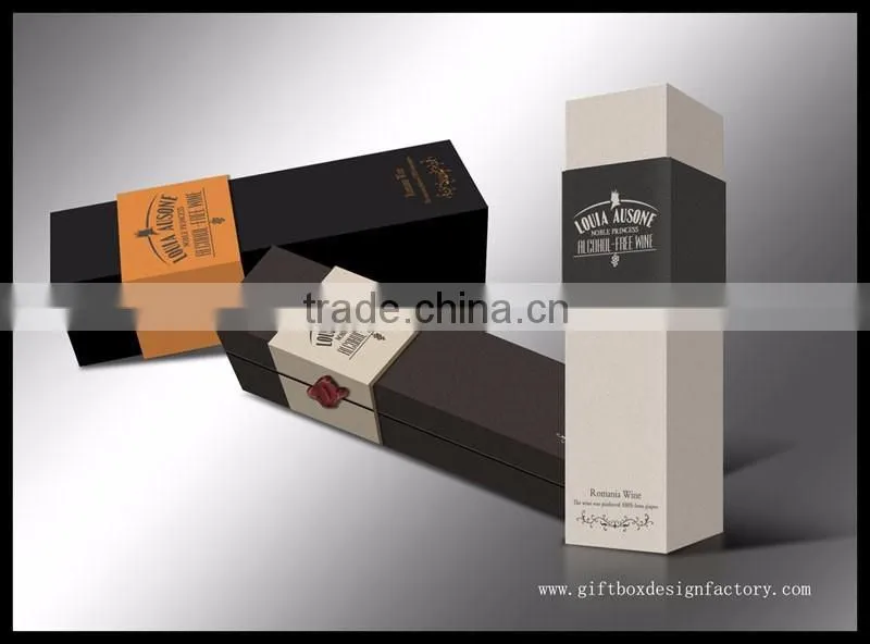 Wholesale Luxury paper packaging wine gift box