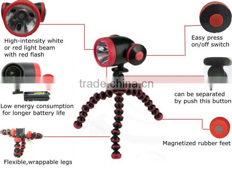 JAK HF2006 Flexible LED spider Emergency Light with Magnet for sale