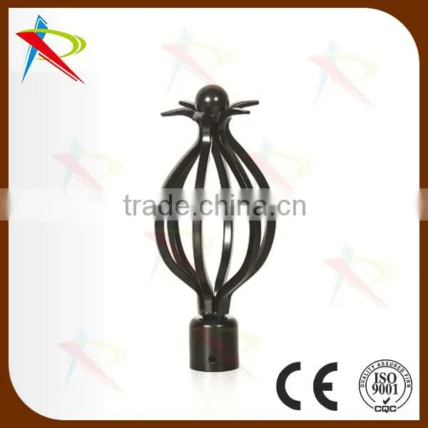 Antique silver exported curtain rod finials for festival
