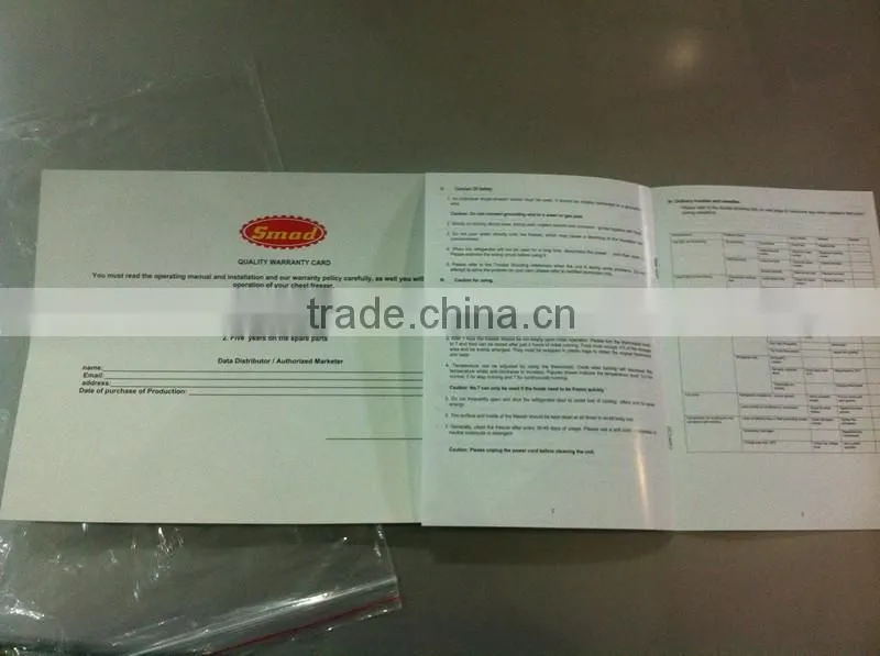 Silver color commercial slim freezer mini deep freezer price