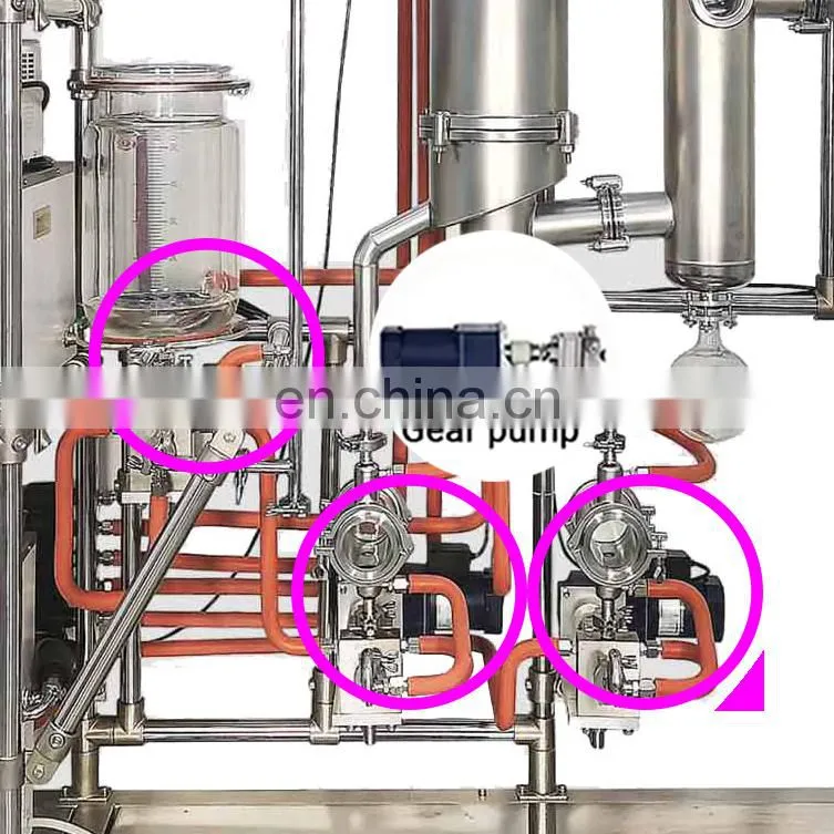Turnkey Solution Production Line Hemp Oil Distillation Wiped Film Molecular Distillation
