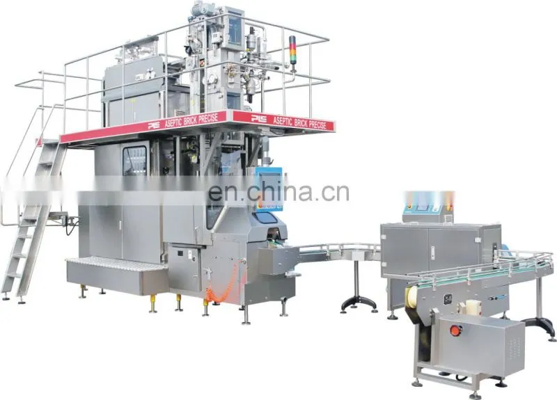 250ml base/slim/SQ juice milk aseptic brick shape carton filling machine