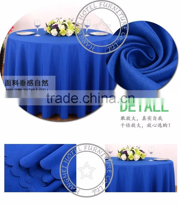 Factory Price Blue Hotel Wedding TableCloth