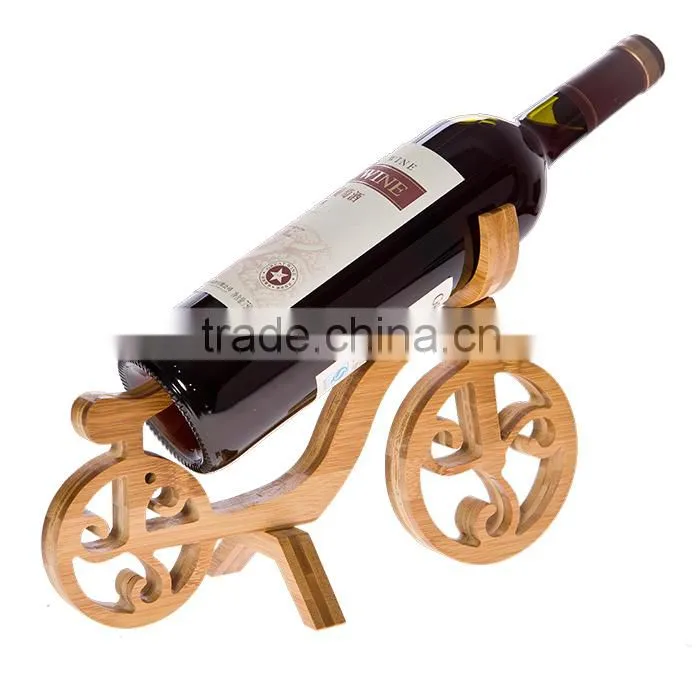 natural wooden bottle Wine Rack,SINGLE FANCY ANIMAL WOODEN WINE RACK