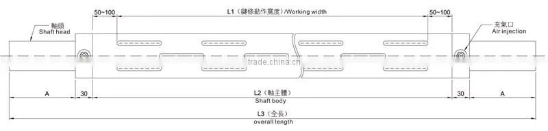 strip type air shaft, key type air shaft