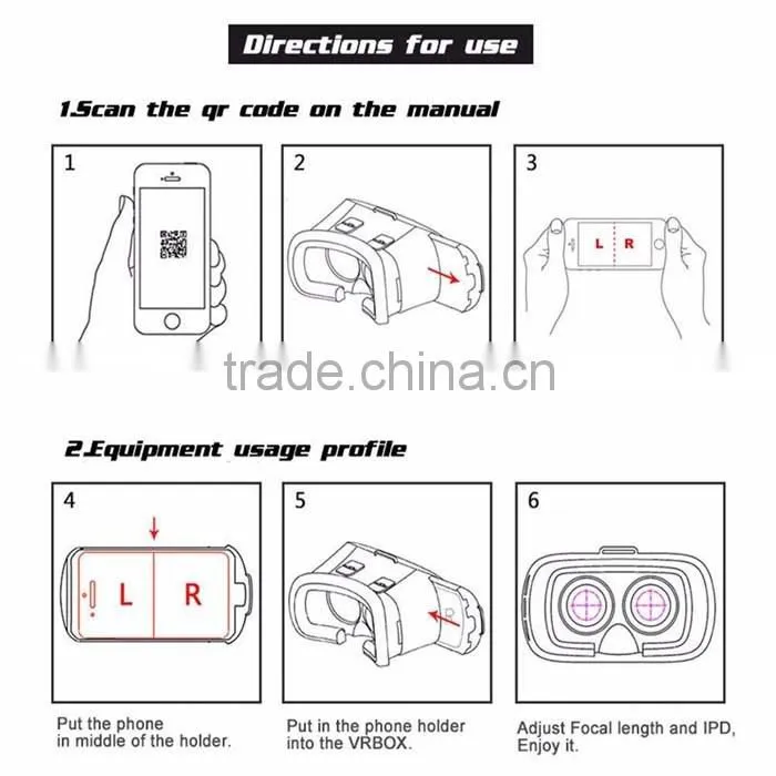 Google Cardboard 2016 VR Box Headset Video Glasses Movie Game For Iphone