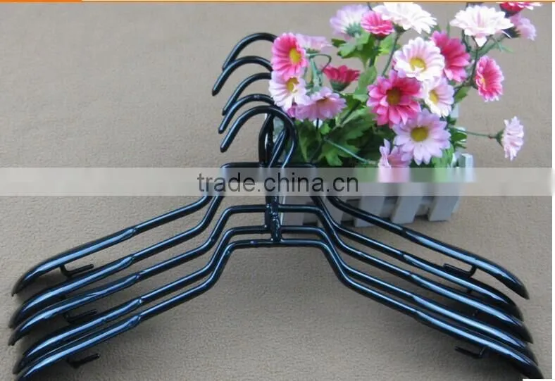 Hot sale Slimline Heavyweight Flocked Hangers For cloth shop