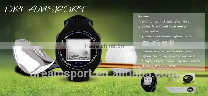 Waterproof Scorecard Wrist Watch with GPS for Golf Multifunction Golf Watch