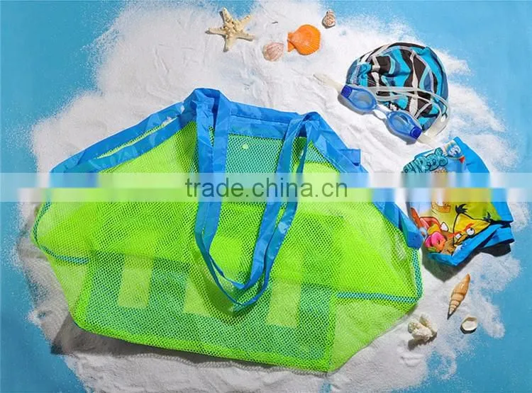 Newest Extra Large Sand Away Kids Baby Extra Large Sand Away Mesh Beach Toy Storage Bag