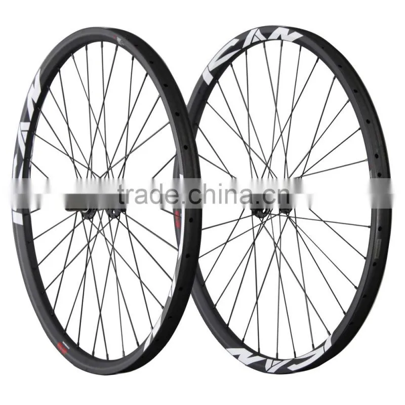 All mountain wheels 29er carbon wheelset tubeless ready hookless mtb wheels