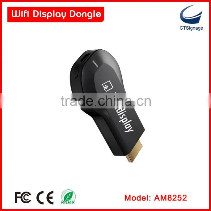 Factory lowest price miradisplay AM8252 wifi display dongle support IOS / Mac / window / android system