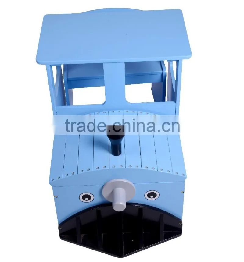 Train design wooden kids table and chair set