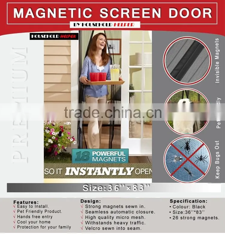 Closed Good Prevent Mosquito Soft Screen Door