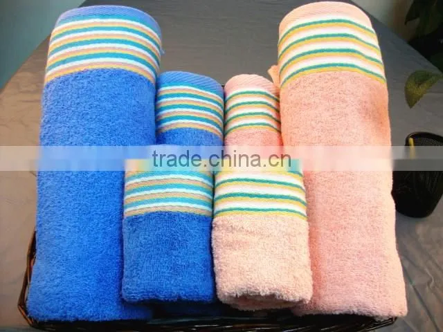 China new products 100% Cotton Towel Sets, decoration face towel sets