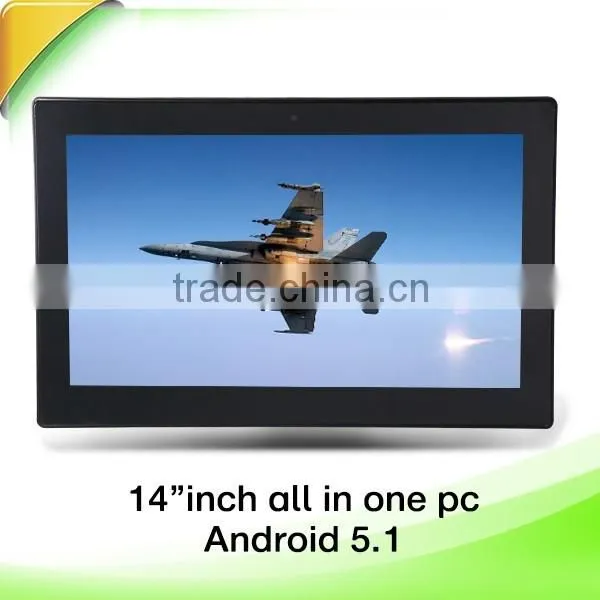 14 inch Android OS TV PC all in one with mouse and keyboard