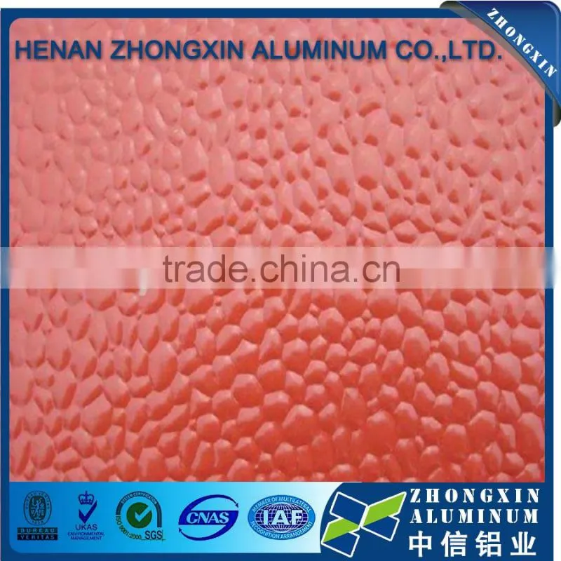 PE/PVDF coated embossed aluminum coil for signboard