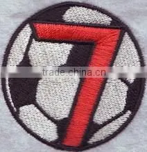 letter round shape badge Iron on embroidery patch