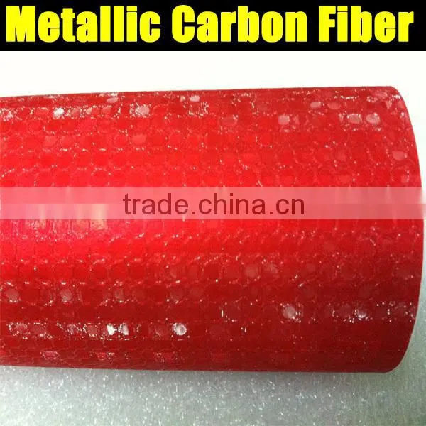 Blue metallic carbon fiber film with air free bubbles 1.52*20m per roll
