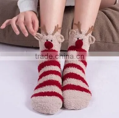 Comfortable Cozy Socks jacquard microfiber socks