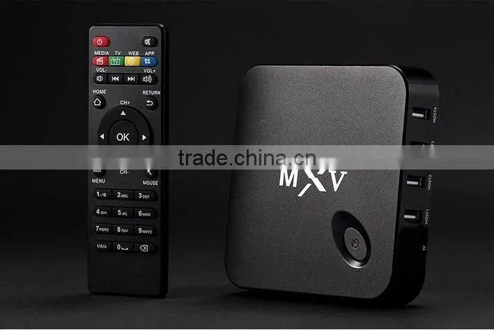 Kodi Built in Android 4.4 Amlogic S805 Quad Core MXV Netflix TV Android TV Box