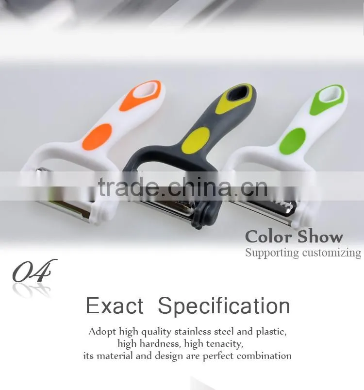 2016 as seen on TV kitchen gadgets 3 in 1 blades rotary manual multifunctional potato vegetable slicer peeler
