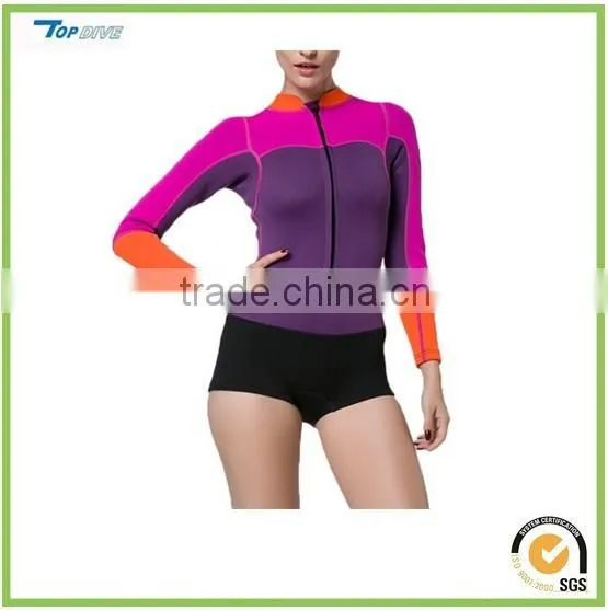 neoprene Swimsuit for Women Long Sleeve Swimming T-Shirt