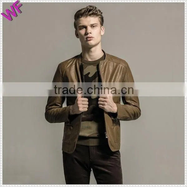 Custom Hight Quality Fashion Mens Leather Jacket