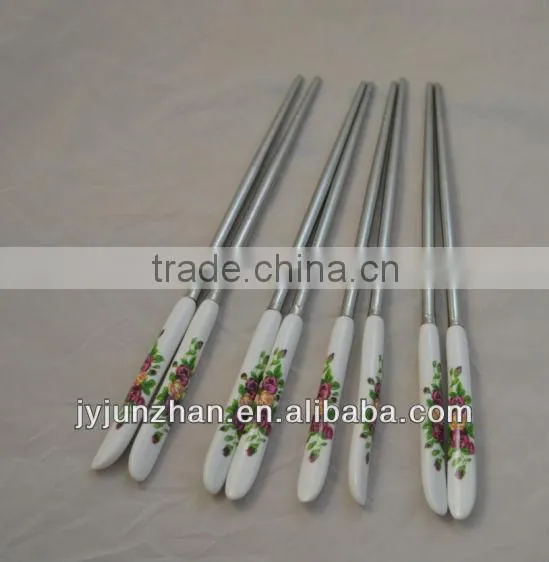 Ceramic chopsticks with SS410 and low price made by Junzhan factory directly