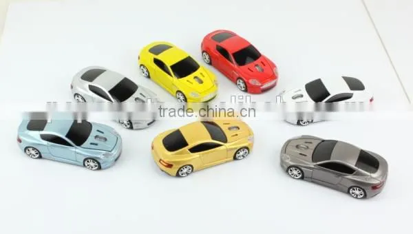 Promotional Gift Computer 2.4G wireless car shaped mouse with usb mini receiver