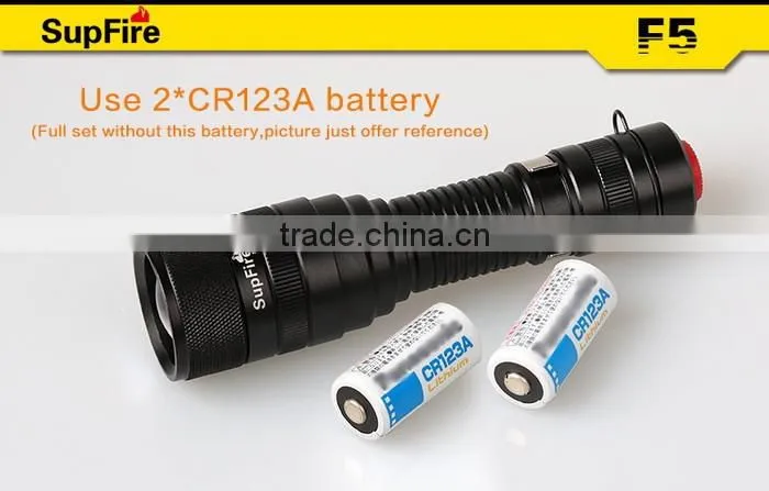 Hot seller SupFire F5 mini portable LED flashlight torch with clip