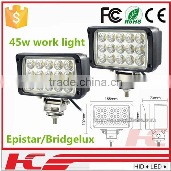 LED work lamp for truck 12V 24V 48W Crystal led auto led work light