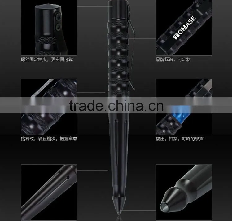 New design tactical self defense pen , Portable safty hammer tool