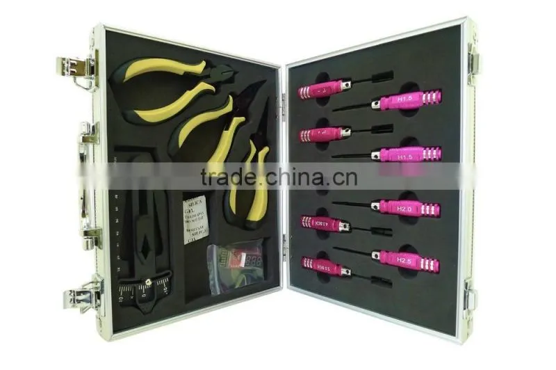 14 Pcs Ulitmate Professional Precision Screwdrivers Repair Tool Kit for Hobby RC with Aluminum Case