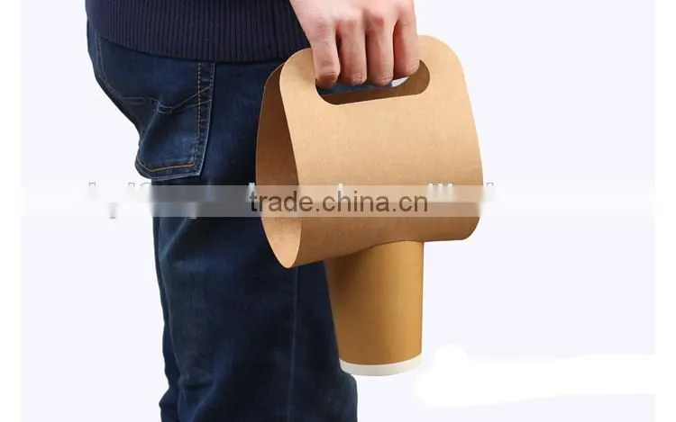 High quality low price eco-friendlly paper cup holder with handle