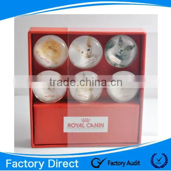 Customized Souvenir Glass Magnet,Button Glass Fridge Magnets
