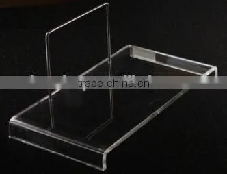 High quality hard acrylic wallet display racks