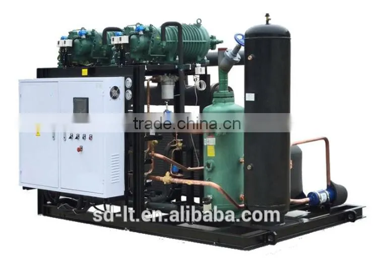 JZBBLGF Series Low Temperature Air Cooled Screw Compressor Racks for Freezer Room Storage