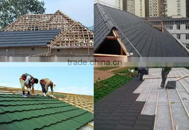 2016 china products stone coated steel roofing tile ,shingle steel roof tile