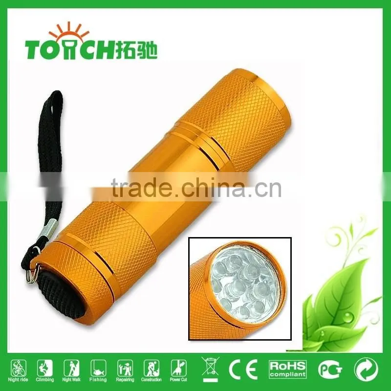 Promotion gift 9 LED linternas mini linternas LED