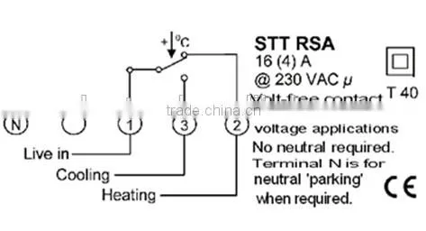 room thermostat for central air condtioner