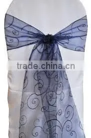 Flocking Organza Fabric for Curtains, Garments and various decorations