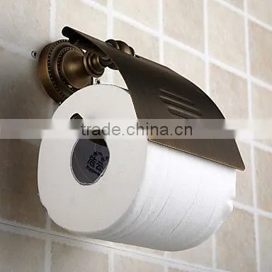 Antique Brass Wall-mounted Toilet Roll Holder BA2015
