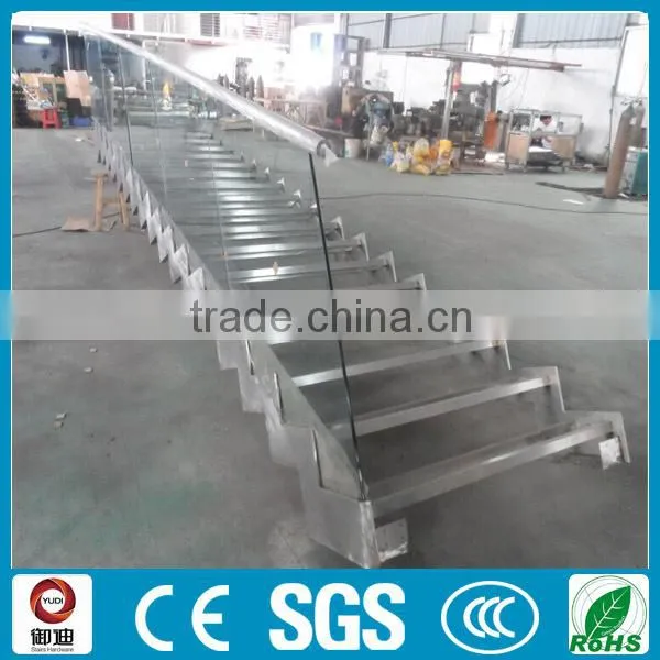 U Shape glass staircase YD-9009